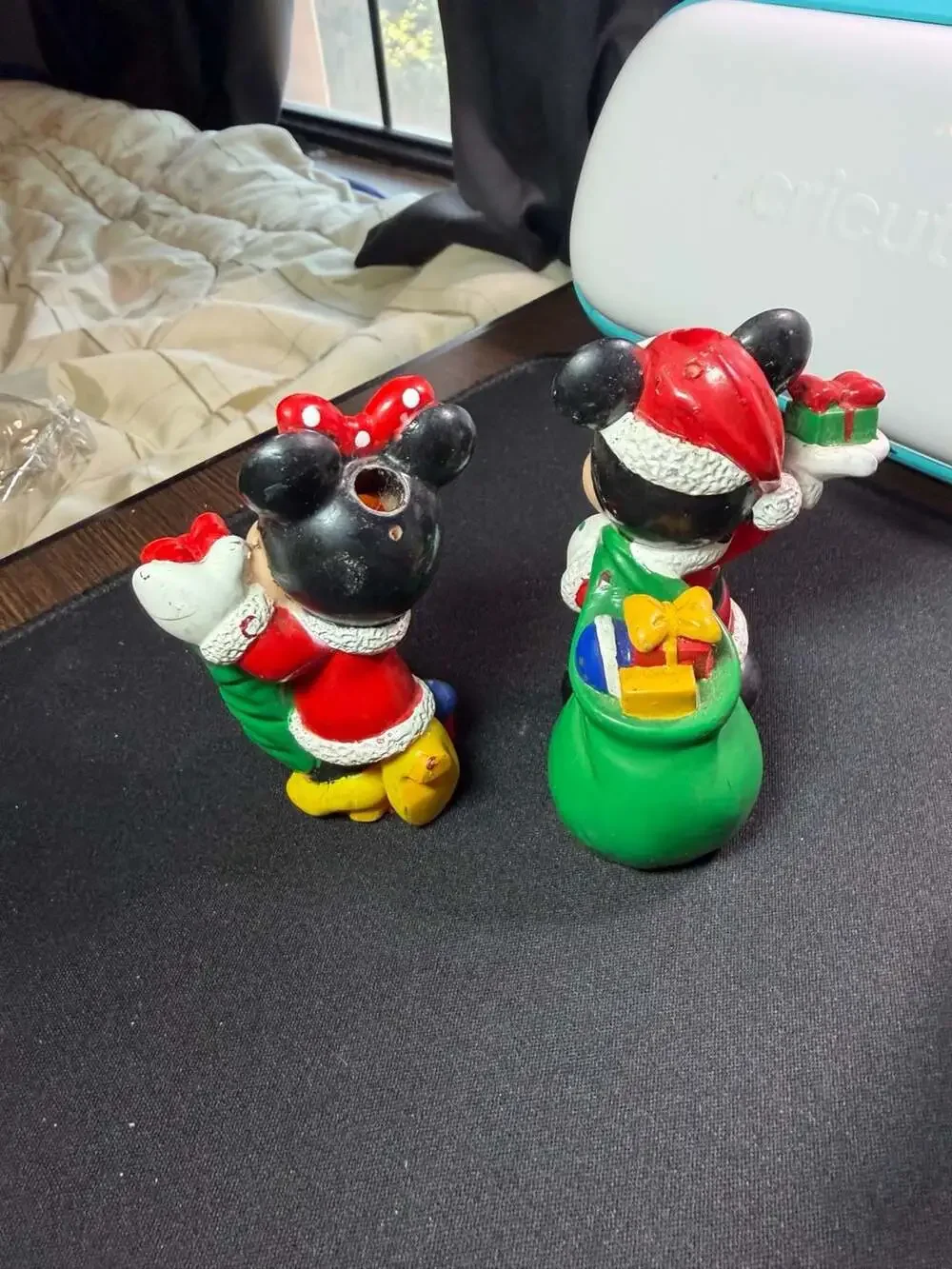 Vintage 1998 Disney Mickey and Minnie Mouse Rubber Christmas Light Covers